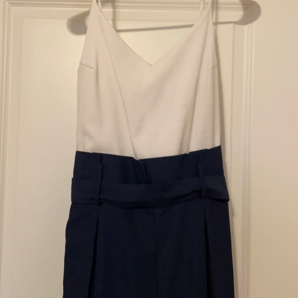 Blue & white jumpsuit